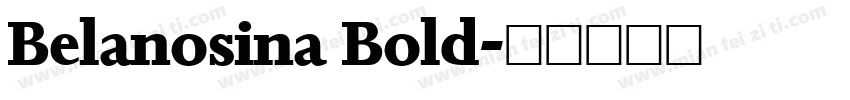 Belanosina Bold字体转换
